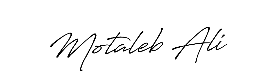 Also we have Motaleb Ali name is the best signature style. Create professional handwritten signature collection using Antro_Vectra_Bolder autograph style. Motaleb Ali signature style 7 images and pictures png