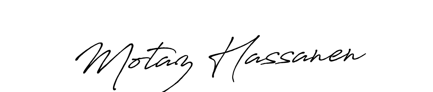 Make a beautiful signature design for name Motaz Hassanen. Use this online signature maker to create a handwritten signature for free. Motaz Hassanen signature style 7 images and pictures png