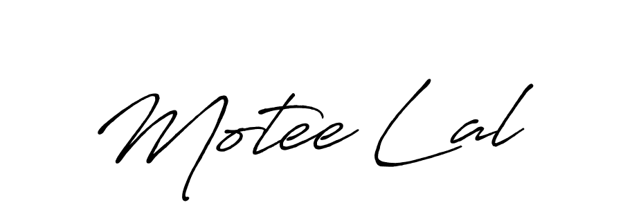 How to make Motee Lal name signature. Use Antro_Vectra_Bolder style for creating short signs online. This is the latest handwritten sign. Motee Lal signature style 7 images and pictures png