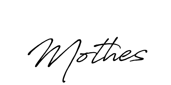 Create a beautiful signature design for name Mothes. With this signature (Antro_Vectra_Bolder) fonts, you can make a handwritten signature for free. Mothes signature style 7 images and pictures png