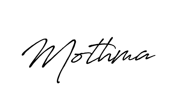 Use a signature maker to create a handwritten signature online. With this signature software, you can design (Antro_Vectra_Bolder) your own signature for name Mothma. Mothma signature style 7 images and pictures png