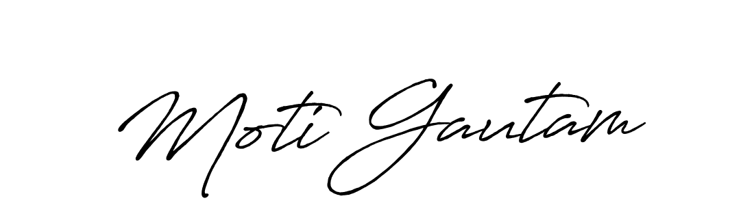 It looks lik you need a new signature style for name Moti Gautam. Design unique handwritten (Antro_Vectra_Bolder) signature with our free signature maker in just a few clicks. Moti Gautam signature style 7 images and pictures png