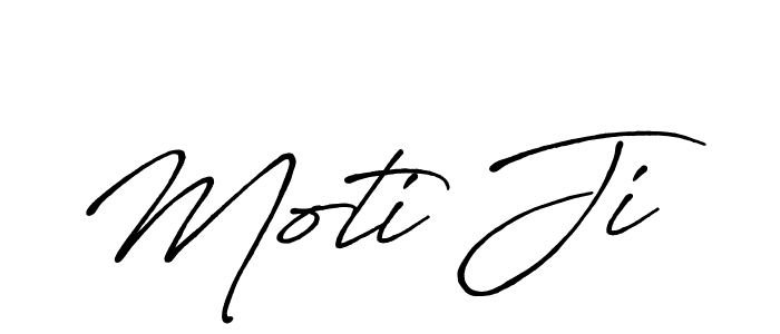 Use a signature maker to create a handwritten signature online. With this signature software, you can design (Antro_Vectra_Bolder) your own signature for name Moti Ji. Moti Ji signature style 7 images and pictures png