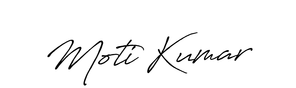 Also we have Moti Kumar name is the best signature style. Create professional handwritten signature collection using Antro_Vectra_Bolder autograph style. Moti Kumar signature style 7 images and pictures png