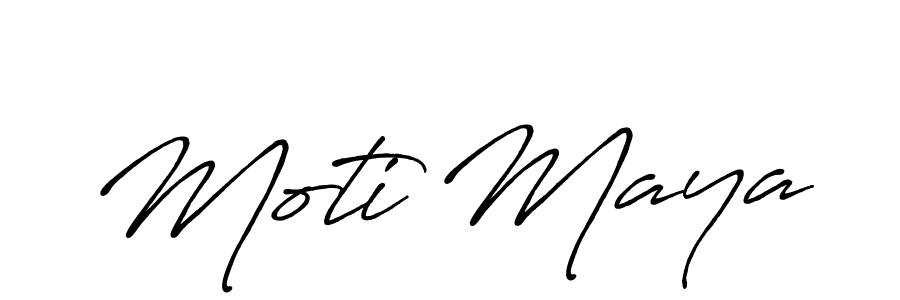 Also we have Moti Maya name is the best signature style. Create professional handwritten signature collection using Antro_Vectra_Bolder autograph style. Moti Maya signature style 7 images and pictures png