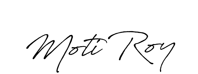 Create a beautiful signature design for name Moti Roy. With this signature (Antro_Vectra_Bolder) fonts, you can make a handwritten signature for free. Moti Roy signature style 7 images and pictures png