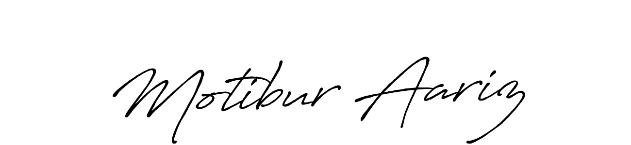 Make a beautiful signature design for name Motibur Aariz. With this signature (Antro_Vectra_Bolder) style, you can create a handwritten signature for free. Motibur Aariz signature style 7 images and pictures png