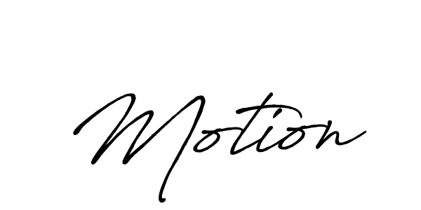 How to make Motion signature? Antro_Vectra_Bolder is a professional autograph style. Create handwritten signature for Motion name. Motion signature style 7 images and pictures png