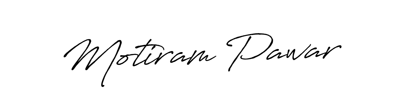 Create a beautiful signature design for name Motiram Pawar. With this signature (Antro_Vectra_Bolder) fonts, you can make a handwritten signature for free. Motiram Pawar signature style 7 images and pictures png