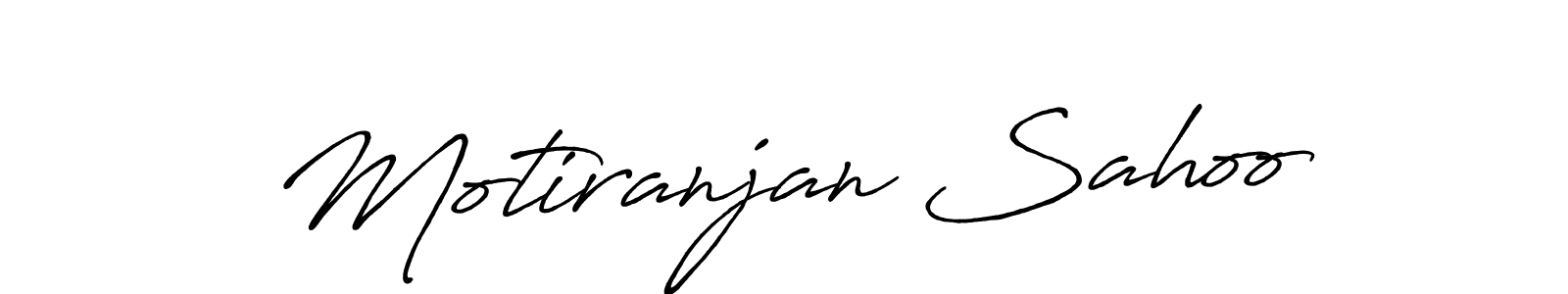 How to make Motiranjan Sahoo signature? Antro_Vectra_Bolder is a professional autograph style. Create handwritten signature for Motiranjan Sahoo name. Motiranjan Sahoo signature style 7 images and pictures png