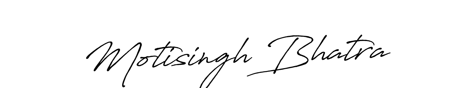 Design your own signature with our free online signature maker. With this signature software, you can create a handwritten (Antro_Vectra_Bolder) signature for name Motisingh Bhatra. Motisingh Bhatra signature style 7 images and pictures png