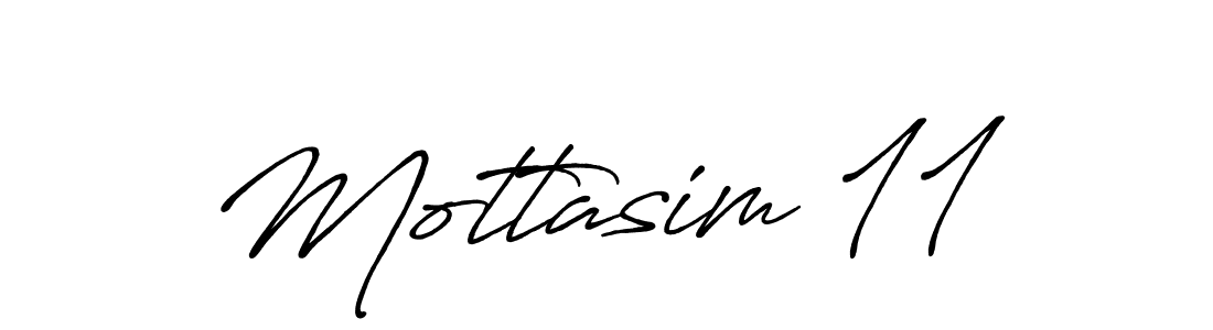 How to make Mottasim 11 name signature. Use Antro_Vectra_Bolder style for creating short signs online. This is the latest handwritten sign. Mottasim 11 signature style 7 images and pictures png