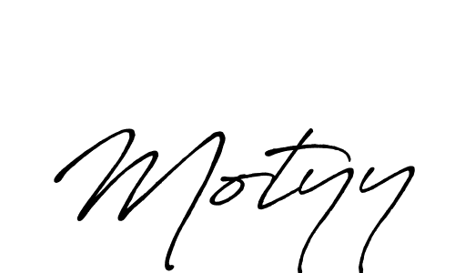 Make a beautiful signature design for name Motyy. With this signature (Antro_Vectra_Bolder) style, you can create a handwritten signature for free. Motyy signature style 7 images and pictures png