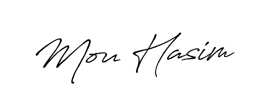 The best way (Antro_Vectra_Bolder) to make a short signature is to pick only two or three words in your name. The name Mou Hasim include a total of six letters. For converting this name. Mou Hasim signature style 7 images and pictures png