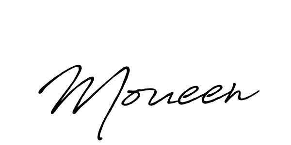 You should practise on your own different ways (Antro_Vectra_Bolder) to write your name (Moueen) in signature. don't let someone else do it for you. Moueen signature style 7 images and pictures png