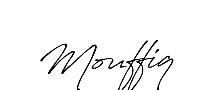 Also You can easily find your signature by using the search form. We will create Mouffiq name handwritten signature images for you free of cost using Antro_Vectra_Bolder sign style. Mouffiq signature style 7 images and pictures png