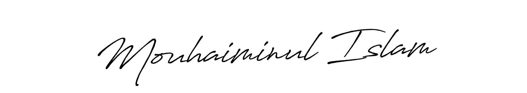 Mouhaiminul Islam stylish signature style. Best Handwritten Sign (Antro_Vectra_Bolder) for my name. Handwritten Signature Collection Ideas for my name Mouhaiminul Islam. Mouhaiminul Islam signature style 7 images and pictures png
