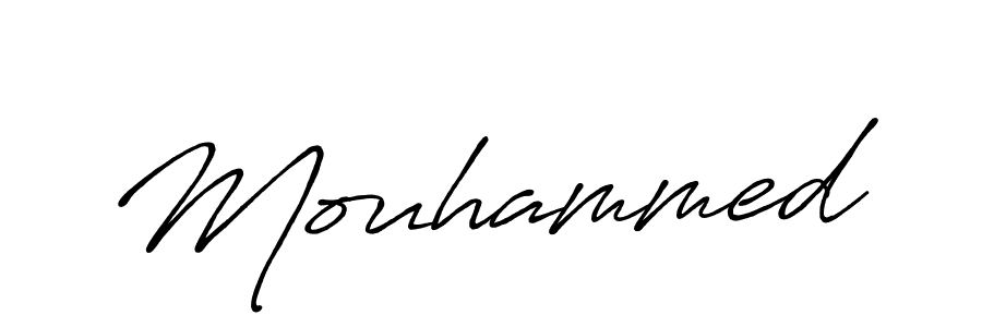 Create a beautiful signature design for name Mouhammed. With this signature (Antro_Vectra_Bolder) fonts, you can make a handwritten signature for free. Mouhammed signature style 7 images and pictures png