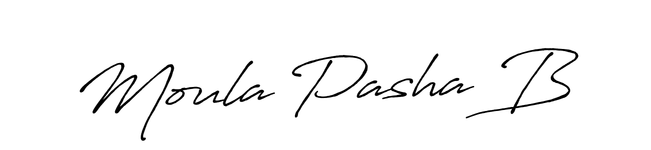 The best way (Antro_Vectra_Bolder) to make a short signature is to pick only two or three words in your name. The name Moula Pasha B include a total of six letters. For converting this name. Moula Pasha B signature style 7 images and pictures png