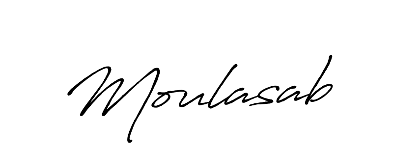 How to make Moulasab name signature. Use Antro_Vectra_Bolder style for creating short signs online. This is the latest handwritten sign. Moulasab signature style 7 images and pictures png