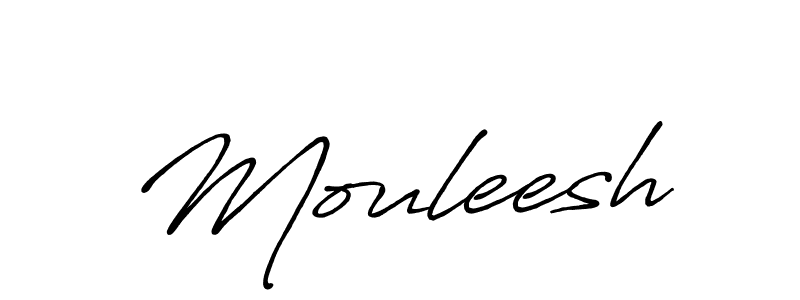 Use a signature maker to create a handwritten signature online. With this signature software, you can design (Antro_Vectra_Bolder) your own signature for name Mouleesh. Mouleesh signature style 7 images and pictures png