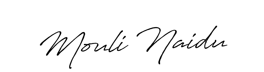 It looks lik you need a new signature style for name Mouli Naidu. Design unique handwritten (Antro_Vectra_Bolder) signature with our free signature maker in just a few clicks. Mouli Naidu signature style 7 images and pictures png