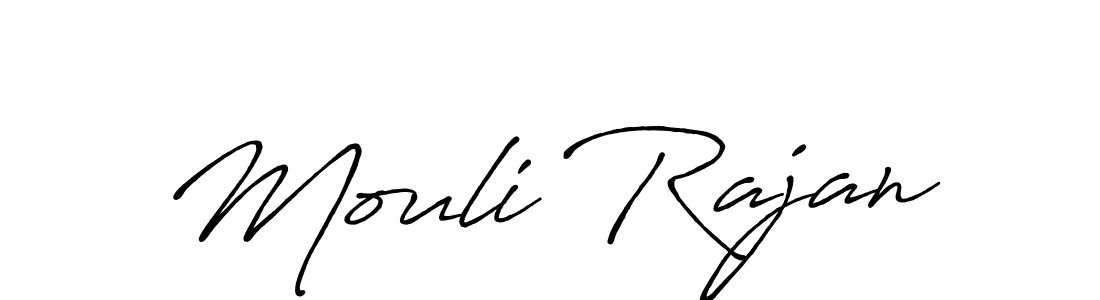 Design your own signature with our free online signature maker. With this signature software, you can create a handwritten (Antro_Vectra_Bolder) signature for name Mouli Rajan. Mouli Rajan signature style 7 images and pictures png