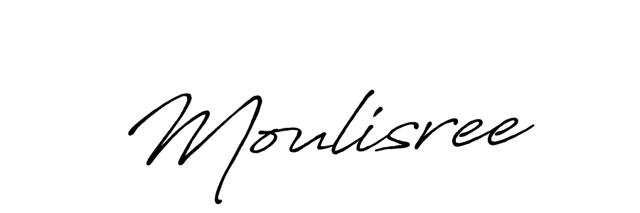 Moulisree stylish signature style. Best Handwritten Sign (Antro_Vectra_Bolder) for my name. Handwritten Signature Collection Ideas for my name Moulisree. Moulisree signature style 7 images and pictures png