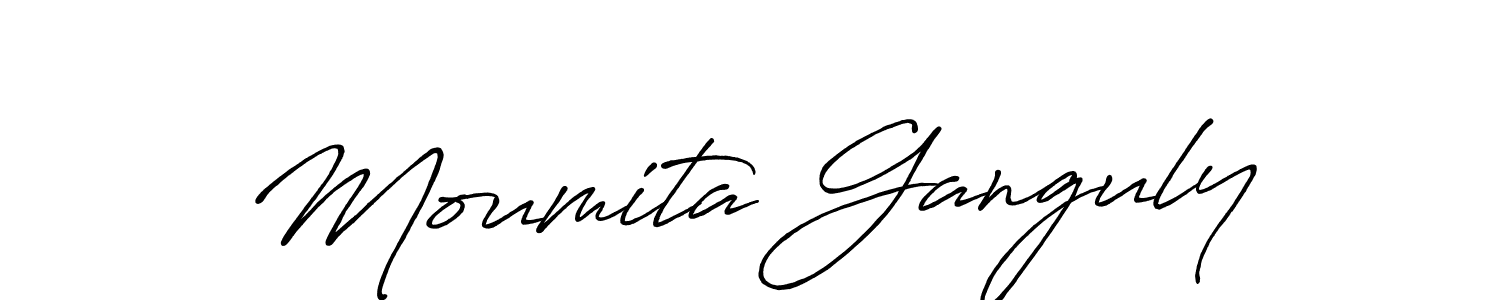 Make a short Moumita Ganguly signature style. Manage your documents anywhere anytime using Antro_Vectra_Bolder. Create and add eSignatures, submit forms, share and send files easily. Moumita Ganguly signature style 7 images and pictures png