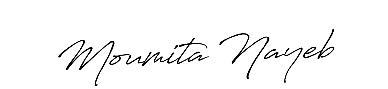 Make a short Moumita Nayeb signature style. Manage your documents anywhere anytime using Antro_Vectra_Bolder. Create and add eSignatures, submit forms, share and send files easily. Moumita Nayeb signature style 7 images and pictures png