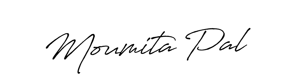 Make a beautiful signature design for name Moumita Pal. With this signature (Antro_Vectra_Bolder) style, you can create a handwritten signature for free. Moumita Pal signature style 7 images and pictures png
