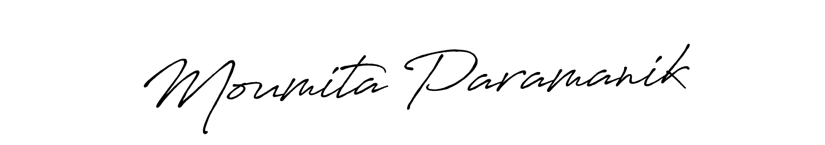if you are searching for the best signature style for your name Moumita Paramanik. so please give up your signature search. here we have designed multiple signature styles  using Antro_Vectra_Bolder. Moumita Paramanik signature style 7 images and pictures png