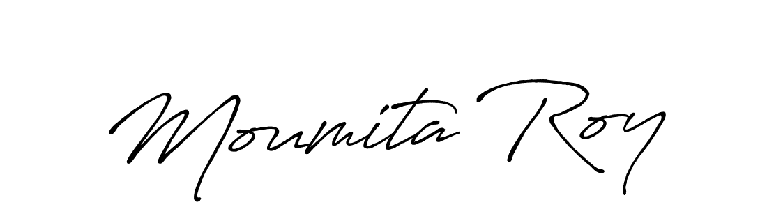 You should practise on your own different ways (Antro_Vectra_Bolder) to write your name (Moumita Roy) in signature. don't let someone else do it for you. Moumita Roy signature style 7 images and pictures png