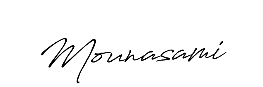The best way (Antro_Vectra_Bolder) to make a short signature is to pick only two or three words in your name. The name Mounasami include a total of six letters. For converting this name. Mounasami signature style 7 images and pictures png