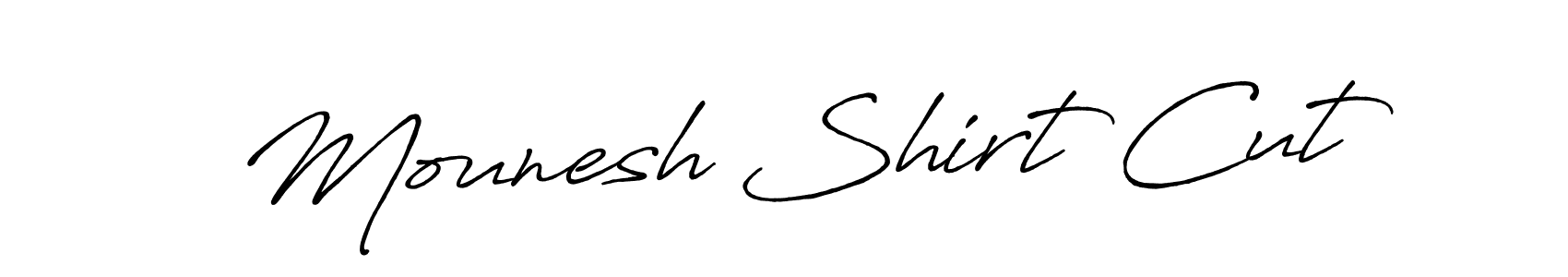 Design your own signature with our free online signature maker. With this signature software, you can create a handwritten (Antro_Vectra_Bolder) signature for name Mounesh Shirt Cut. Mounesh Shirt Cut signature style 7 images and pictures png