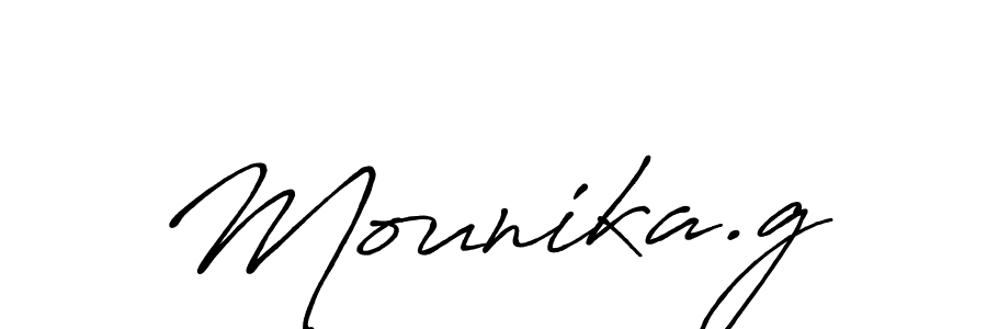 if you are searching for the best signature style for your name Mounika.g. so please give up your signature search. here we have designed multiple signature styles  using Antro_Vectra_Bolder. Mounika.g signature style 7 images and pictures png