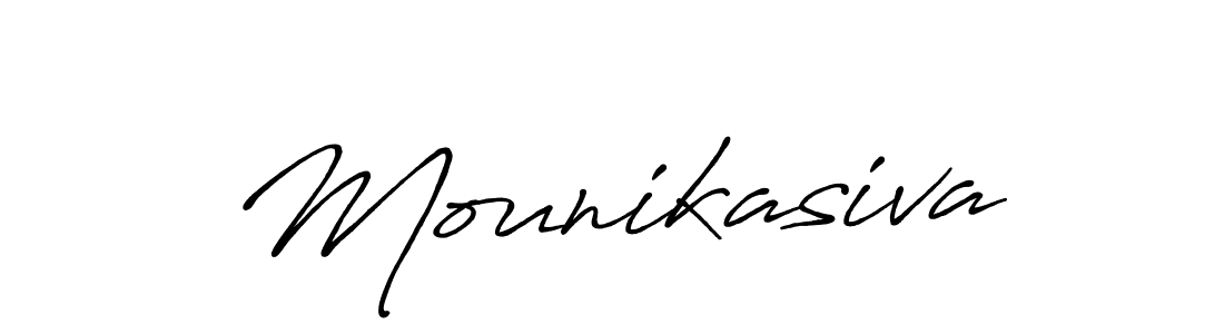 Best and Professional Signature Style for Mounikasiva. Antro_Vectra_Bolder Best Signature Style Collection. Mounikasiva signature style 7 images and pictures png