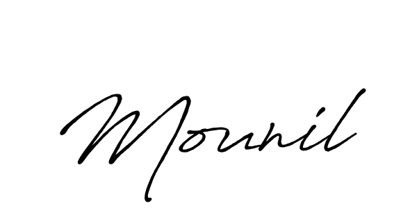 Once you've used our free online signature maker to create your best signature Antro_Vectra_Bolder style, it's time to enjoy all of the benefits that Mounil name signing documents. Mounil signature style 7 images and pictures png