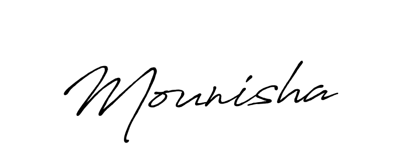 Once you've used our free online signature maker to create your best signature Antro_Vectra_Bolder style, it's time to enjoy all of the benefits that Mounisha name signing documents. Mounisha signature style 7 images and pictures png