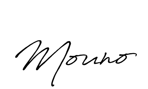 Create a beautiful signature design for name Mouno. With this signature (Antro_Vectra_Bolder) fonts, you can make a handwritten signature for free. Mouno signature style 7 images and pictures png