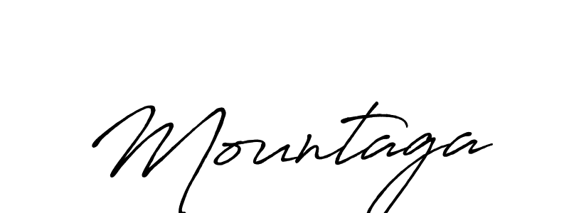 if you are searching for the best signature style for your name Mountaga. so please give up your signature search. here we have designed multiple signature styles  using Antro_Vectra_Bolder. Mountaga signature style 7 images and pictures png