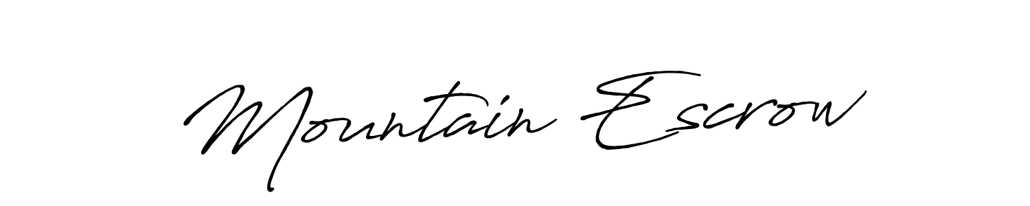 Make a short Mountain Escrow signature style. Manage your documents anywhere anytime using Antro_Vectra_Bolder. Create and add eSignatures, submit forms, share and send files easily. Mountain Escrow signature style 7 images and pictures png