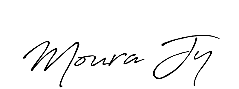 Create a beautiful signature design for name Moura Jy. With this signature (Antro_Vectra_Bolder) fonts, you can make a handwritten signature for free. Moura Jy signature style 7 images and pictures png