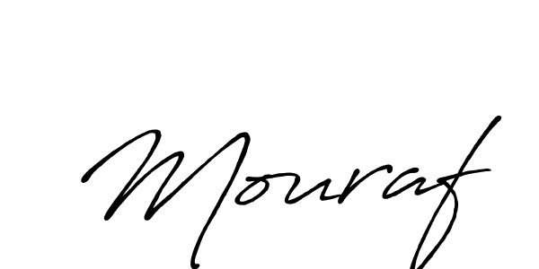 Also we have Mouraf name is the best signature style. Create professional handwritten signature collection using Antro_Vectra_Bolder autograph style. Mouraf signature style 7 images and pictures png