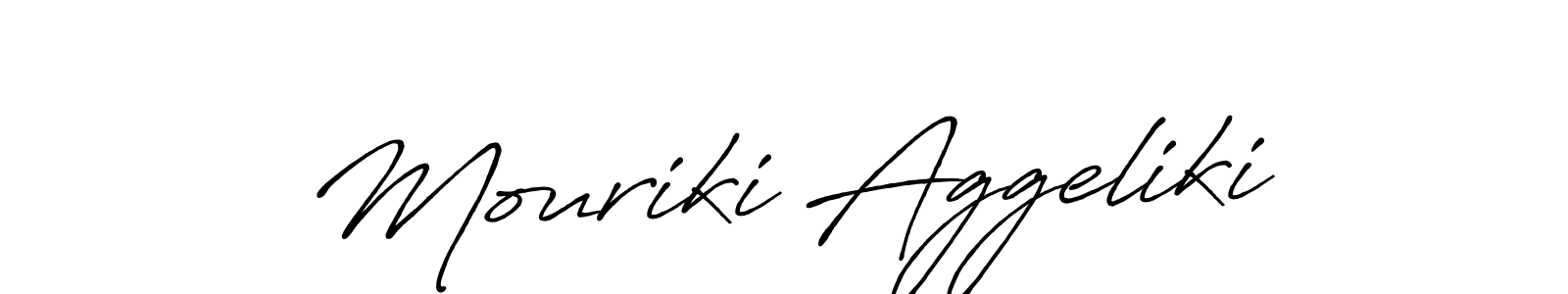 Make a beautiful signature design for name Mouriki Aggeliki. Use this online signature maker to create a handwritten signature for free. Mouriki Aggeliki signature style 7 images and pictures png