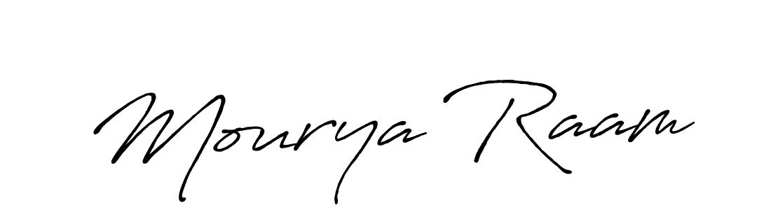 Make a short Mourya Raam signature style. Manage your documents anywhere anytime using Antro_Vectra_Bolder. Create and add eSignatures, submit forms, share and send files easily. Mourya Raam signature style 7 images and pictures png