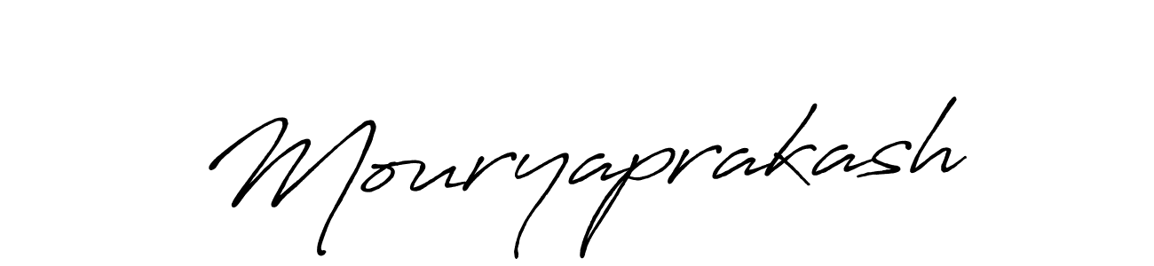 Also we have Mouryaprakash name is the best signature style. Create professional handwritten signature collection using Antro_Vectra_Bolder autograph style. Mouryaprakash signature style 7 images and pictures png