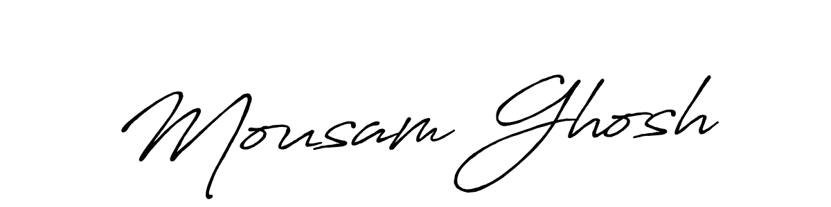 Use a signature maker to create a handwritten signature online. With this signature software, you can design (Antro_Vectra_Bolder) your own signature for name Mousam Ghosh. Mousam Ghosh signature style 7 images and pictures png