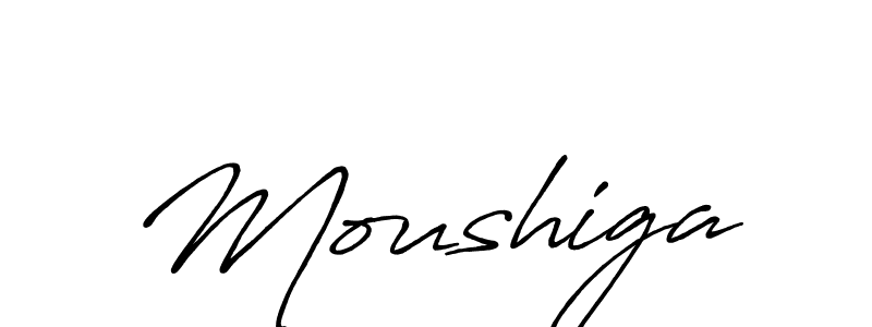 Create a beautiful signature design for name Moushiga. With this signature (Antro_Vectra_Bolder) fonts, you can make a handwritten signature for free. Moushiga signature style 7 images and pictures png