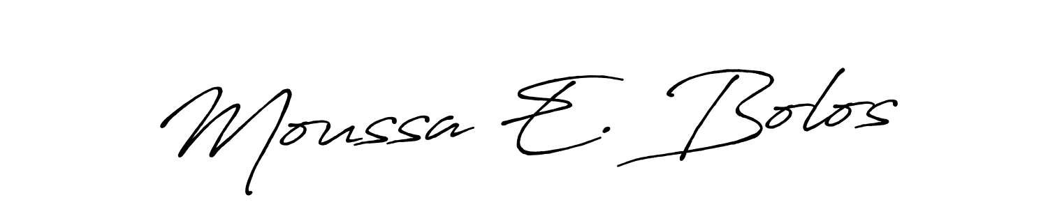 Make a beautiful signature design for name Moussa E. Bolos. Use this online signature maker to create a handwritten signature for free. Moussa E. Bolos signature style 7 images and pictures png